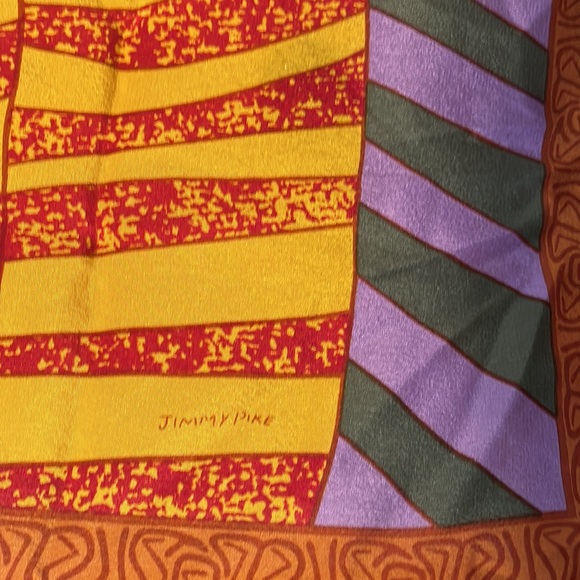 Desert Designs Australia: Jimmy Pike, Kalpurtu 29” Square Silk Scarf - Picture 3 of 11